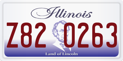IL license plate Z820263