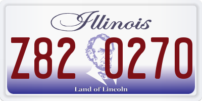 IL license plate Z820270