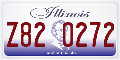 IL license plate Z820272