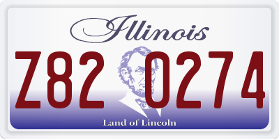 IL license plate Z820274