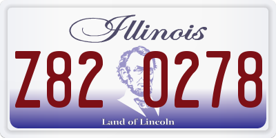 IL license plate Z820278