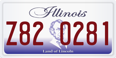 IL license plate Z820281