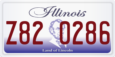 IL license plate Z820286