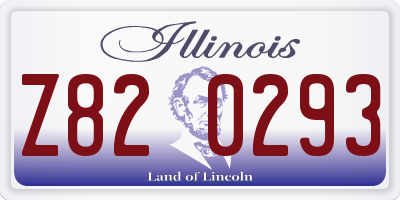 IL license plate Z820293