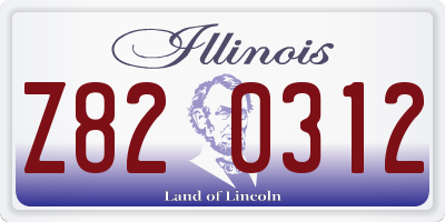 IL license plate Z820312