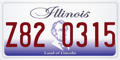 IL license plate Z820315