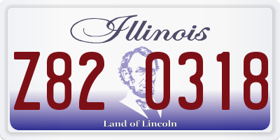 IL license plate Z820318