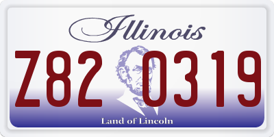 IL license plate Z820319