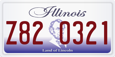 IL license plate Z820321
