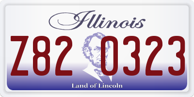 IL license plate Z820323
