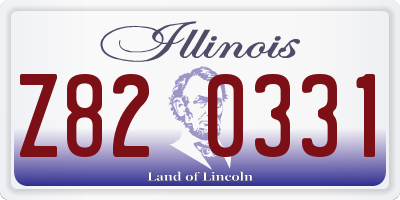 IL license plate Z820331