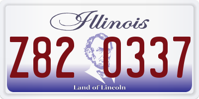 IL license plate Z820337