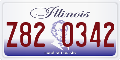 IL license plate Z820342