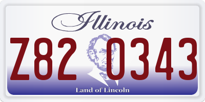 IL license plate Z820343