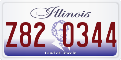 IL license plate Z820344