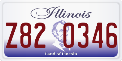 IL license plate Z820346