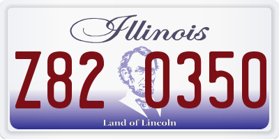 IL license plate Z820350
