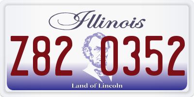 IL license plate Z820352