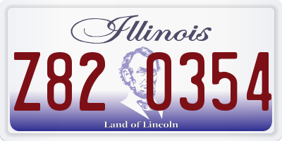 IL license plate Z820354