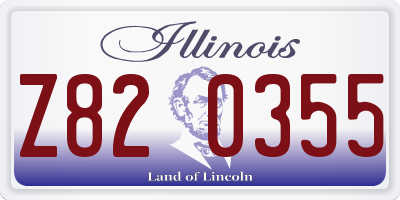 IL license plate Z820355