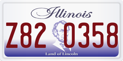 IL license plate Z820358