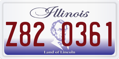 IL license plate Z820361