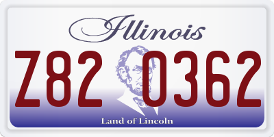 IL license plate Z820362