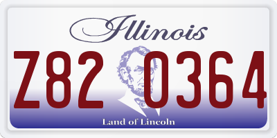 IL license plate Z820364