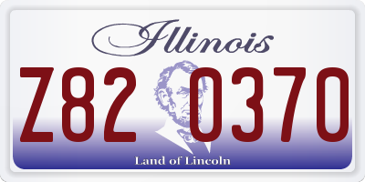 IL license plate Z820370