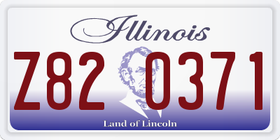 IL license plate Z820371