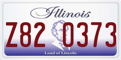 IL license plate Z820373