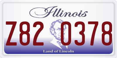 IL license plate Z820378