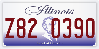 IL license plate Z820390