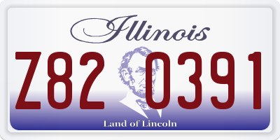 IL license plate Z820391