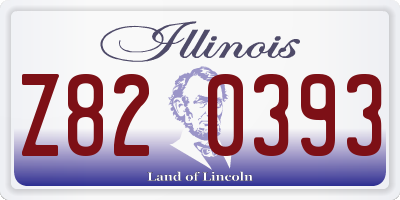 IL license plate Z820393