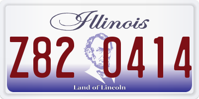 IL license plate Z820414