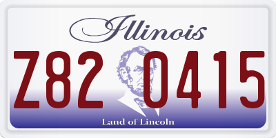 IL license plate Z820415