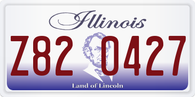 IL license plate Z820427