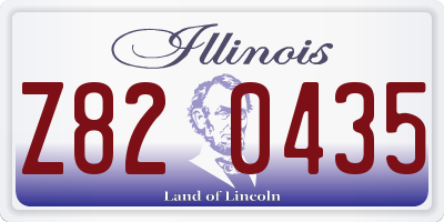 IL license plate Z820435