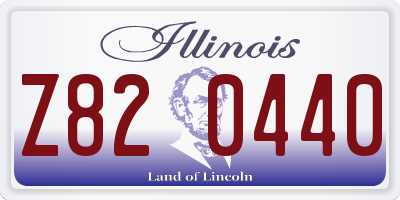 IL license plate Z820440