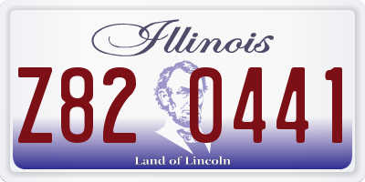 IL license plate Z820441