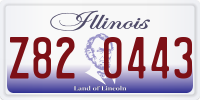 IL license plate Z820443