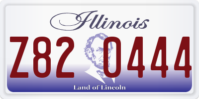 IL license plate Z820444
