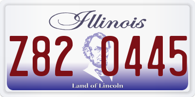 IL license plate Z820445