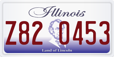 IL license plate Z820453