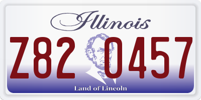 IL license plate Z820457