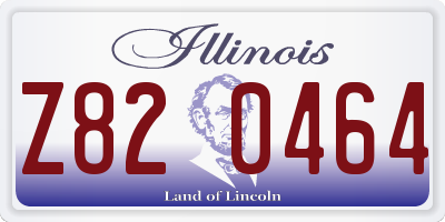 IL license plate Z820464