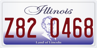 IL license plate Z820468