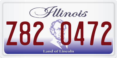 IL license plate Z820472