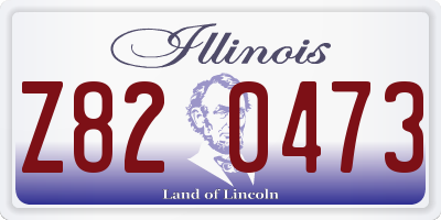 IL license plate Z820473